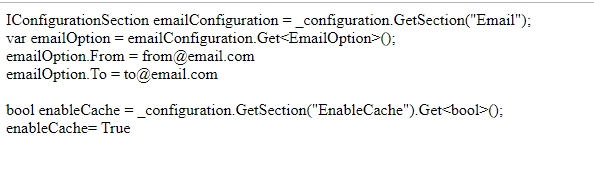 IConfiguration配合Options的使用方式