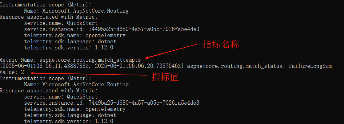 OpenTelemetry指标输出